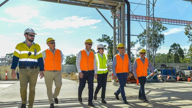 File: Queensland Premier Annastacia Palaszczuk at Northern Oil Refinery as she announced announce the Queensland Government's new hydrogen plan.