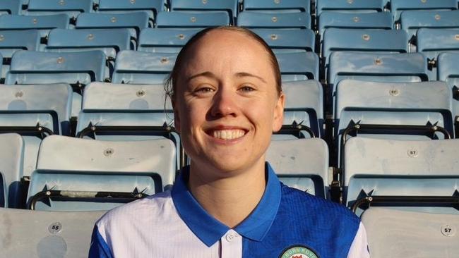 Tasmania's Bonnie Davies has signed a professional football contract with Blackburn Rovers FC in the UK. Picture: Blackburn Rovers FC.