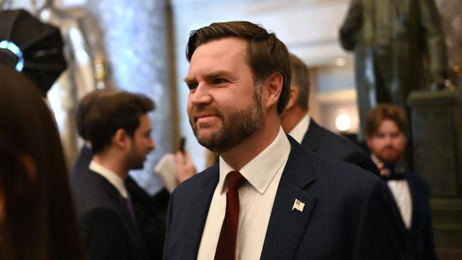 US Vice President JD Vance arrives for President Donald Trump’s address to a joint session of Congress. Picture: AFP