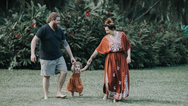 Libby Cass, Jack Marriott, and Indie Marriott, now 2. 