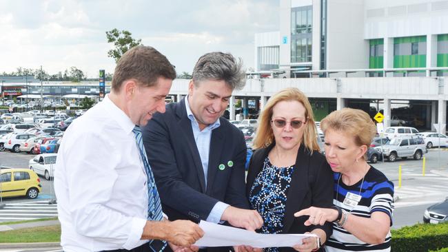 Health Minister Cameron Dick, Logan MP Linus Power, Logan Hospital Executive Director Jacinta Powell and Logan Bayside Health Network Director of Nursing and Midwifery Services Lorraine Stevenson announced the project last year.