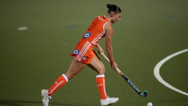 The first Festival of Hockey match between the Territory Stingers and Brisbane Blaze. Picture: Pema Tamang Pakhrin