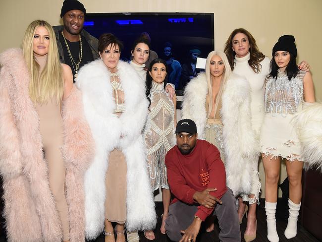 Khloe Kardashian, Lamar Odom, Kris Jenner, Kendall Jenner, Kourtney Kardashian, Kanye West, Kim Kardashian, Caitlin Jenner and Kylie Jenner.