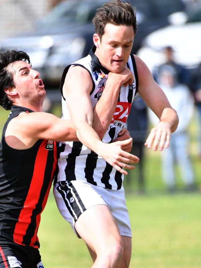 Alex Forster is part of PNU’s dangerous forward line. Picture: AAP/Keryn Stevens