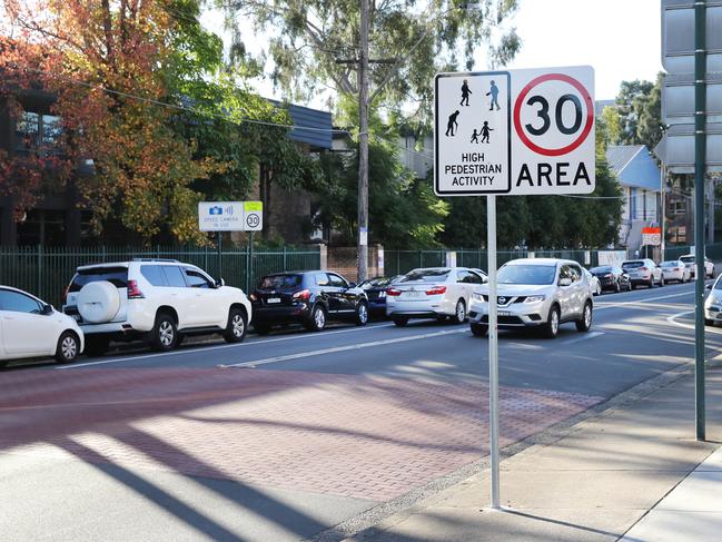 Pictured are the 30km/h zones on Bigge in Liverpool, which are now going back to 40km/hour. Picture: Richard Dobson