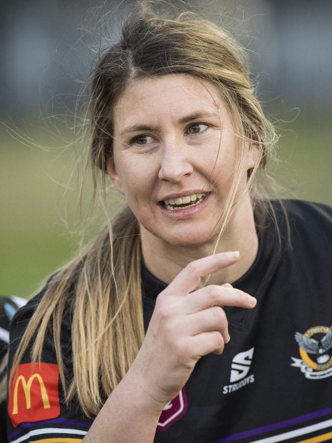 Gatton captain Kimberley Dore after the game against Oakey. Picture: Kevin Farmer.