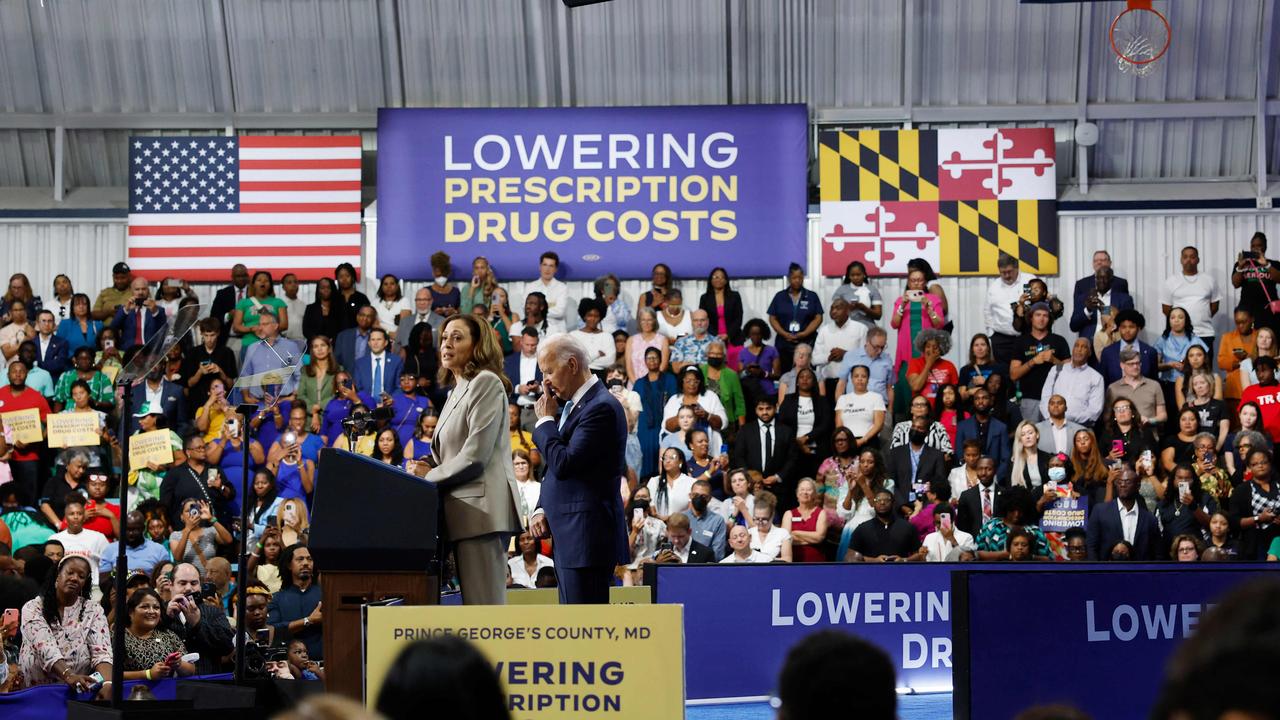 Vice President Kamala Harris gives remarks alongside US President Joe Biden. Picture: Anna Moneymaker/GETTY IMAGES NORTH AMERICA/Getty Images via AFP