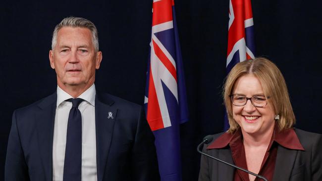 Doubt has been cast over the appointment of new top cop Mike Bush in an embarrassment for the Allan government. Picture: NewsWire/Ian Currie
