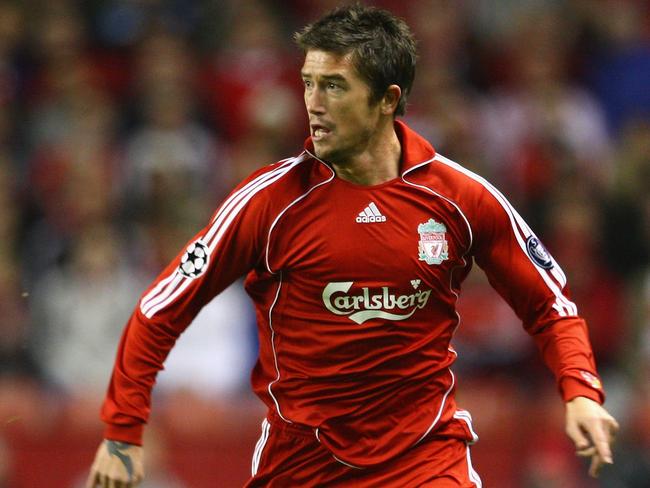 LIVERPOOL, UNITED KINGDOM - NOVEMBER 06: (FILE PHOTO) Harry Kewell of Liverpool in action during the UEFA Champions League Group A match between Liverpool and Besiktas at Anfield on November 6, 2007 in Liverpool, England. Melbourne Victory announced today that Kewell will play for them in the A-League after reaching an unconditional agreement. Kewell has played for Leeds United and Liverpool in the English Premier League, and has spent time at Turkish club Galatasaray. In signing Kewell the Melbourne Victory Chairman, Anthony Di Pietro said it was 'the most significant signing in Australian football and A-League history.' (Photo by Laurence Griffiths/Getty Images)