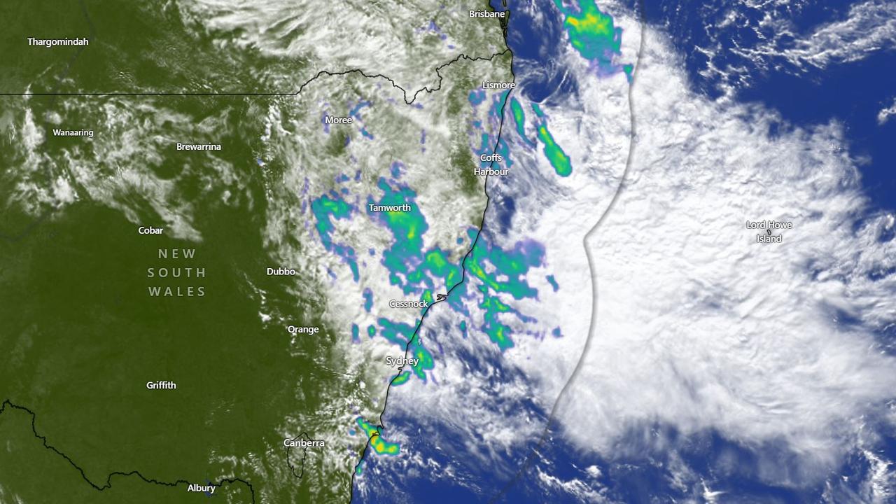 Wet weather is set to stay for Aussies on the eastern coast, with wind and rain forecasted for the foreseeable future. Picture: Windy
