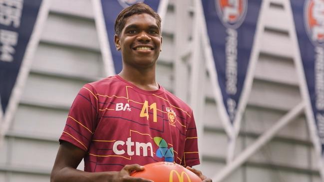 Troydon Ross of the Brisbane Lions Academy. Picture: Brisbane Lions