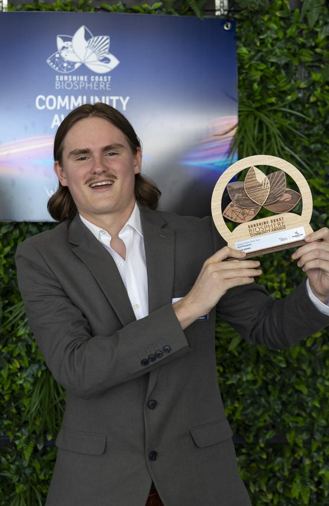 Kurt Jones at the Sunshine Coast Biosphere Community Awards 2024. Photo: Barry Alsop