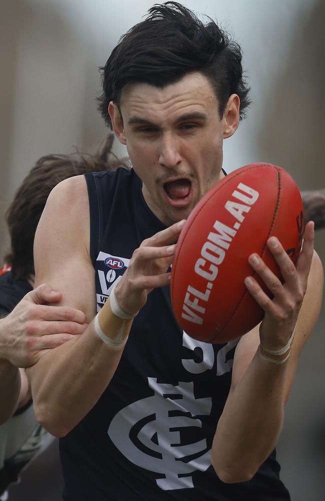 Liam McMahon will train with the Blues this summer. Picture: Daniel Pockett/AFL Photos