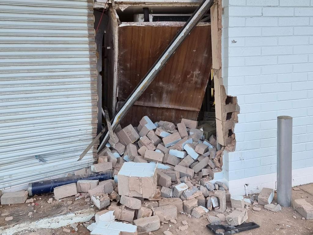 The aftermath of a ram raid at Foodtown. Picture: Facebook