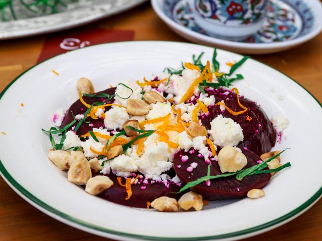 The beetroot and feta salad. Picture: Jenifer Jagielski