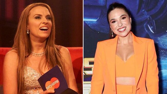 Original Big Brother host Gretel Killeen, left, and incoming new host Mel Tracina, right. Pictures: Supplied