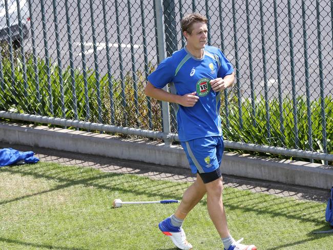 CRICKET: Wednesday 9th November 2016, Blundstone Arena: Australian bowler Joe Mennie at training ahead of the second test against South Africa. Picture: LUKE BOWDEN