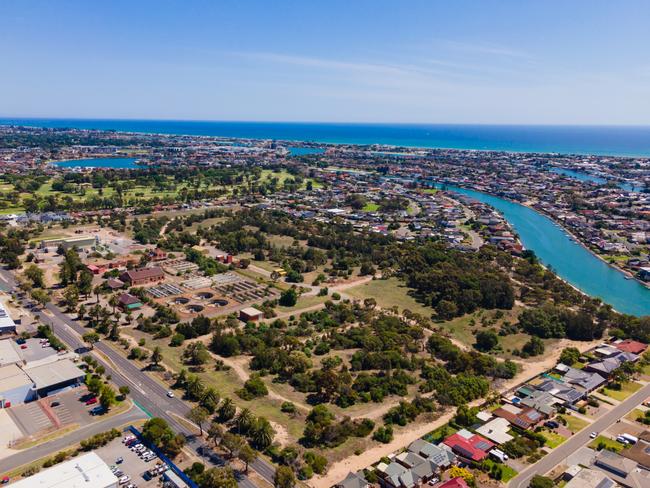 Up to 500 houses will be built at West Lakes on the site of a former wastewater treatment plant. Picture: Supplied