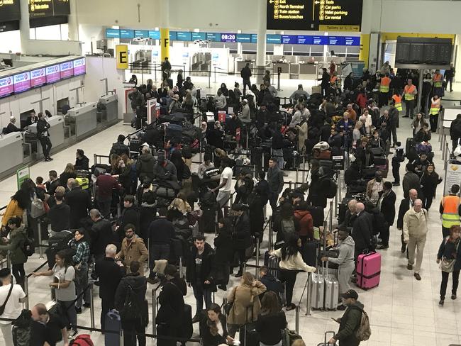 More than 1000 flights were affected, and more than 140,000 people were stranded. Picture: AP Photo/Kirsty Wigglesworth