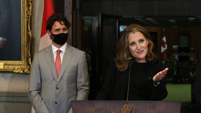 Deputy Prime Minister Chrystia Freeland defended the move. Picture: AFP