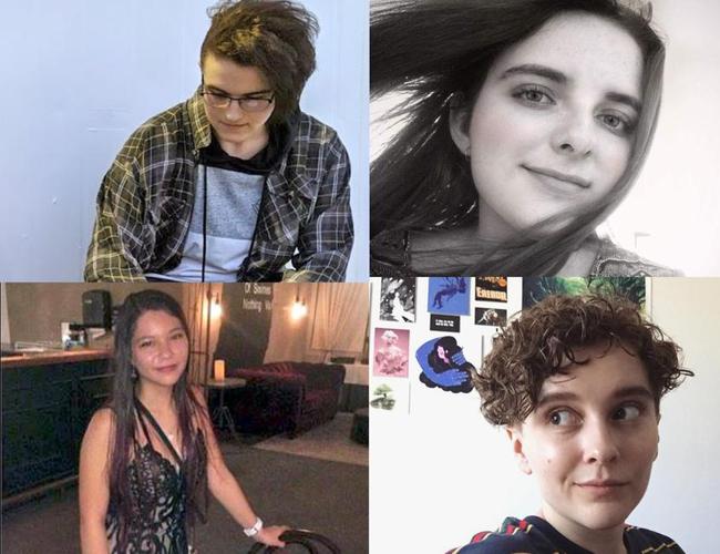 The four young adults killed in a horror Gold Coast Hinterland crash at the weekend, clockwise from top left, are Lochlan Park, Courtney Smith, Kirsten Van Gorp and Katrina McKeough.