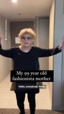 Sassy 100-year-old gives viral live advice