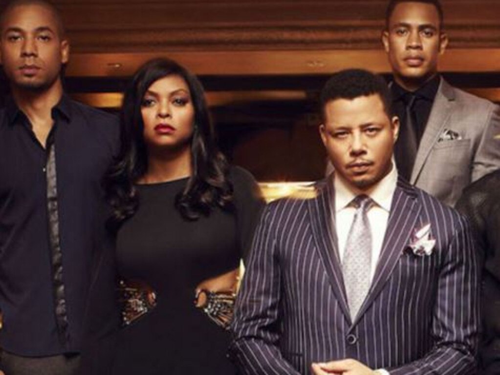 Empire cast Jussie Smollett, Taraji P. Henson, Terrence Howard and Trai Byers. Picture: Supplied