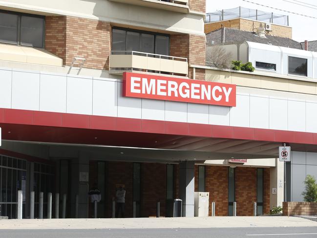 One in ten patients at University Hospital Geelong waited more than two hours and 55 minutes to be seen. Picture: Alan Barber