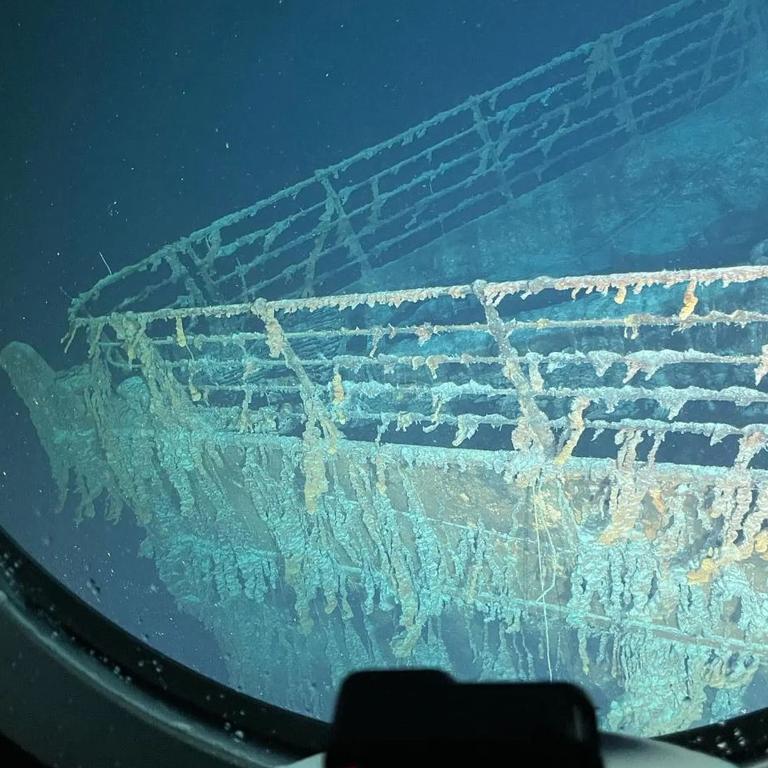 he Titanic wreck site is located approximately 725km from the coast of Newfoundland. Picture: Instagram/ArthurLoibl