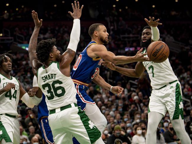 The Warriors and Celtics split their two clashes in season 2021-22. Picture: Getty Images/AFP