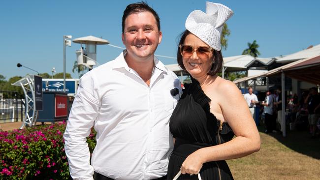 Nathan Land and Katie Land at the 2024 Darwin Cup Carnival Derby Day. Picture: Pema Tamang Pakhrin