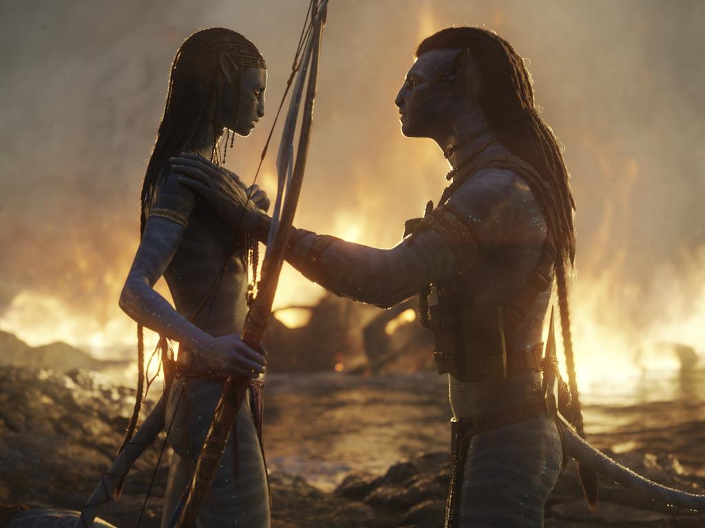 Neytiri and Jake Sully in Avatar: The Way of Water. Picture: 20th Century Studios.