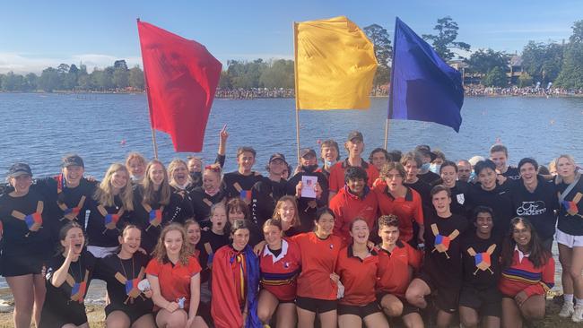 Ballarat Clarendon College cheer squad.