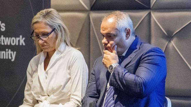 Mayoral debate between Tom Tate and Mona Hecke at a UDIA lunch at the Hilton in Surfers Paradise. Picture: Jerad Williams