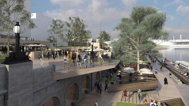 A proposal to redevelop the Yarra River frontage at Federation Square. Picture: Supplied