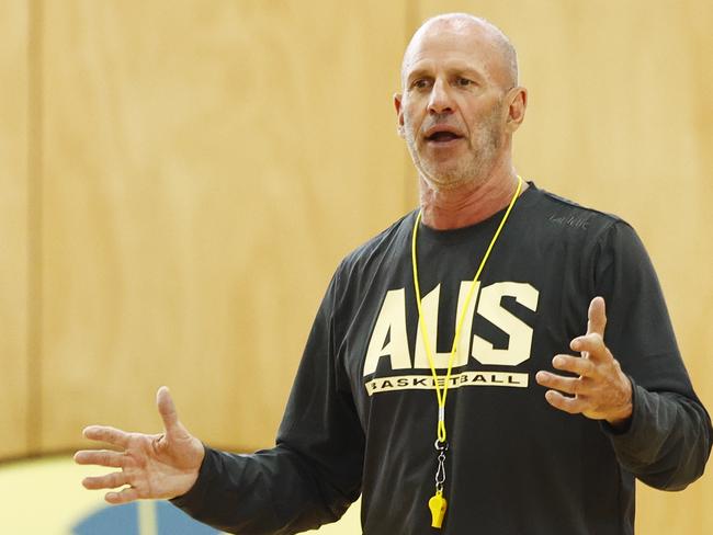 Boomers coach Brian Goorjian. Picture: Brendan Radke