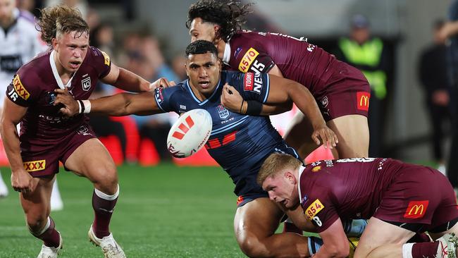 Tevita Pangai Junior of the Blues. Photo by Mark Kolbe/Getty Images