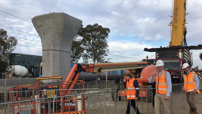 One of the two 6.7 metre columns near Murrumbeena station