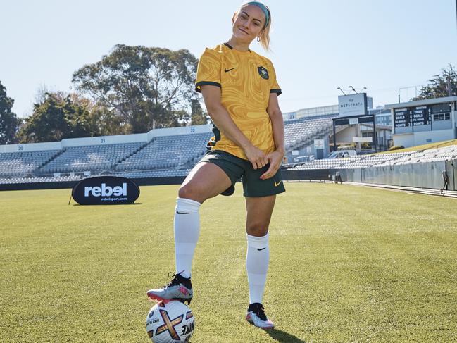 Ellie Carpenter is counting down the FIFA Women's World Cup. Photo: supplied Rebel Sport/NIke