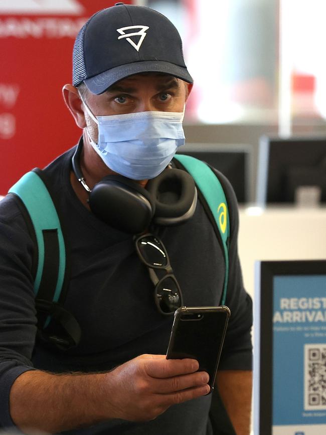 Justin Langer after resigning as Australian cricket head coach. Picture: Getty Images