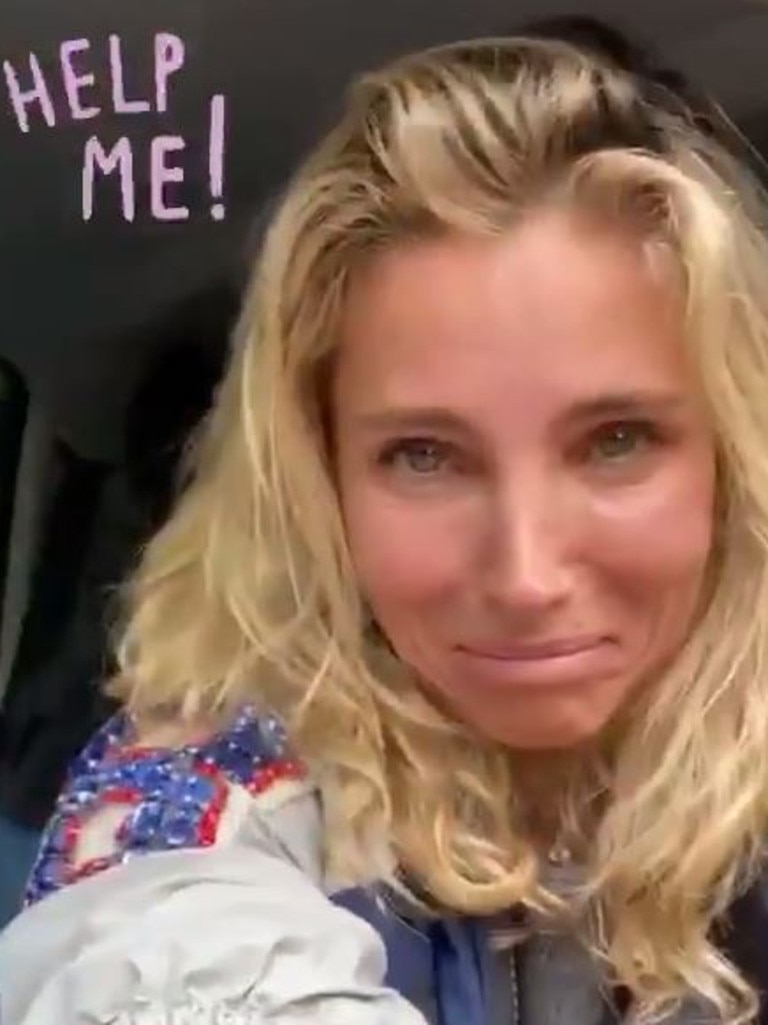 Elsa Pataky posted videos of the ordeal.