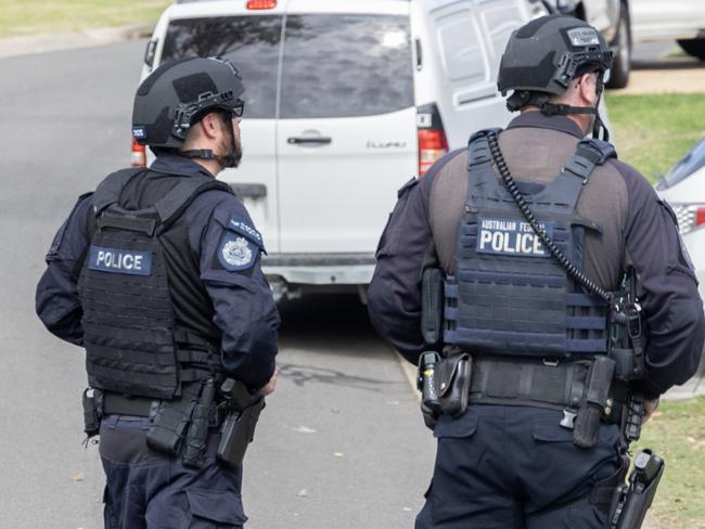 Seven people have been arrested after search warrants at 13 locations were executed in Sydney and Goulburn today, as part of a Joint Counter Terrorism Team (JCTT) Sydney investigation.About 11.15am today (Wednesday 24 April 2024) investigators executed search warrants at 13 locations across a number of suburbs in Sydney including Bankstown, Prestons, Casula, Lurnea, Rydalmere, Greenacre, Strathfield, Chester Hill, and Punchbowl, as well as a premises in Goulburn.The operation involved more than 400 police.Seven juvenile males have been arrested. A further five people, including two men and three juvenile males, are assisting police with their inquiries.A number of items have also been seized as a result of todayâs activity, including a significant amount of electronic material. Operational activity remains ongoing.Todayâs warrants follow a stabbing incident at Wakeley on the evening of 15 April 2024. A 16-year-old boy has been charged over that incident and remains before the courts.There is no specific threat to public safety and no threat to Anzac Day commemorations.The Joint Counter Terrorism Team Sydney is comprised of members from the NSW Police Force, Australian Federal Police, Australian Security Intelligence Organisation (ASIO) and NSW Crime Commission.Anyone with information about extremist activity or possible threats to the community should come forward, no matter how small or insignificant you think the information may be. The National Security Hotline is 1800 123 400.Picture: NSW Police