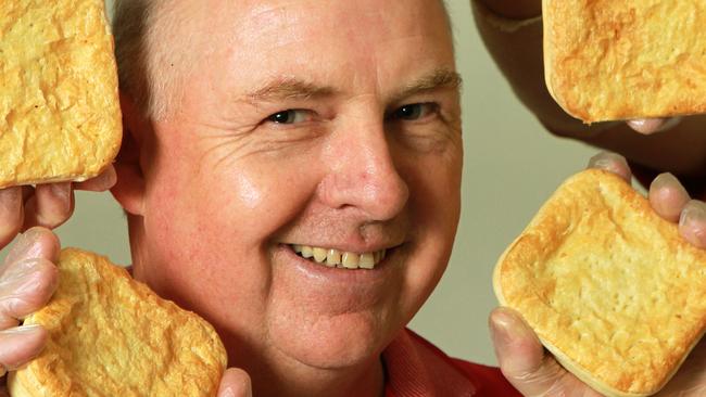 Tony's Pies owner and baker Tony Gavaghan shows off his wares. Photo: Janine Eastgate