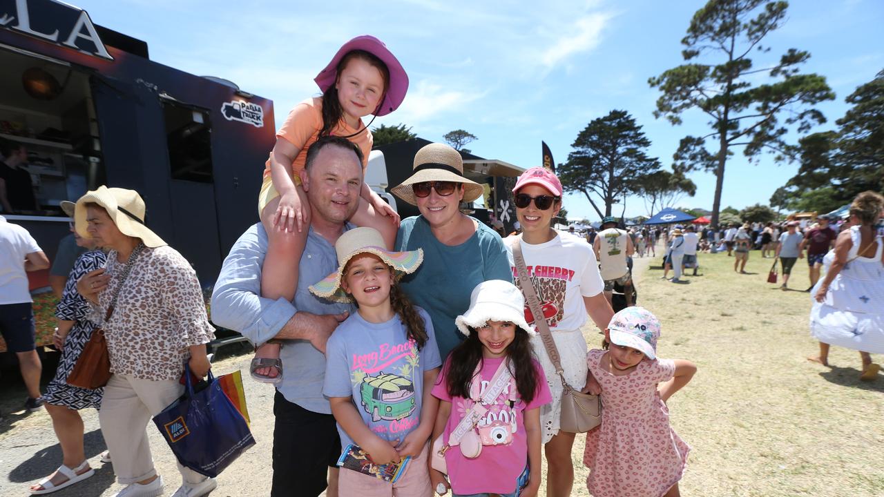 Families flocked to the Portarlington Mussel Festival. Picture: Mike Dugdale