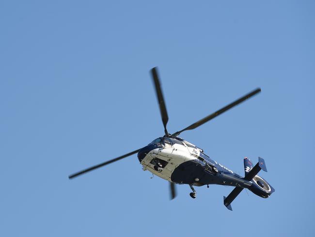 A Victoria Police helicopter. Picture: Jason Sammon