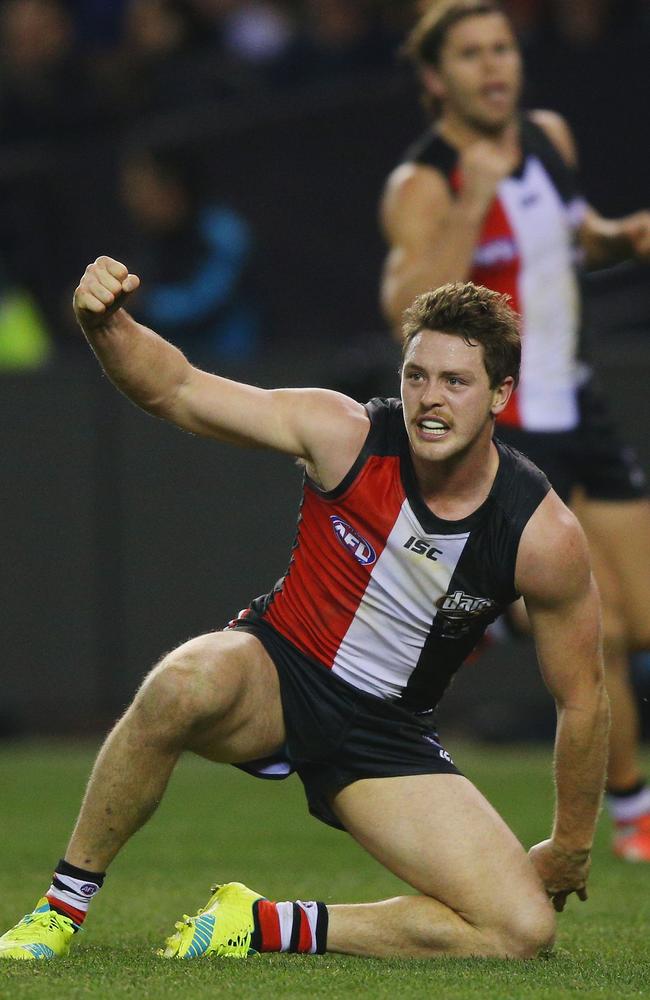 Jack Steven celebrates the winning goal. Picture: Getty