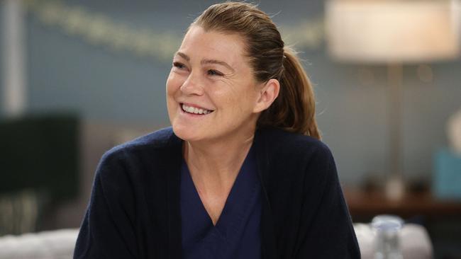 Grey’s Anatomy star Ellen Pompeo on set. Picture: Supplied