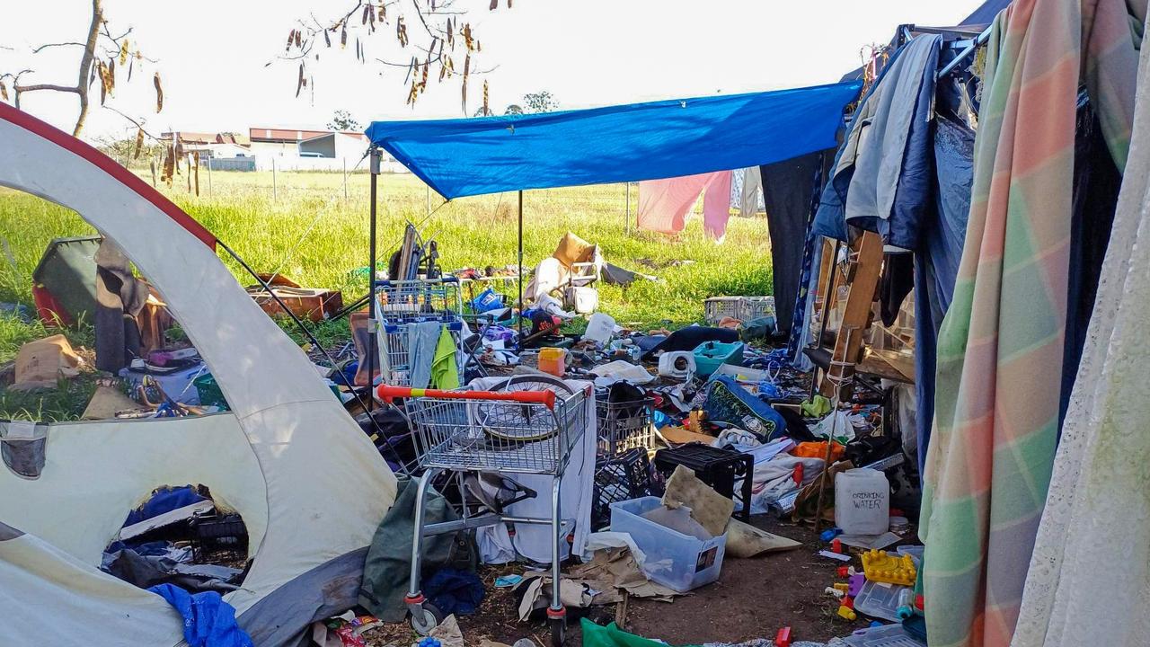 Homeless camp pulled down after council worker severely bashed