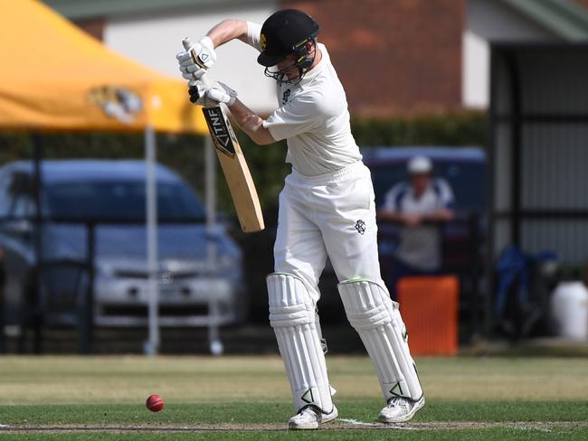 Andrew Chalkley in defence for Monash Tigers. Picture: James Ross/AAP