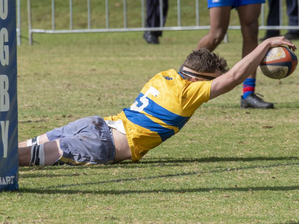 16As Downlands vs TGS. The O'Callaghan Cup played at Downlands College. Saturday, August 6, 2022. Picture: Nev Madsen.